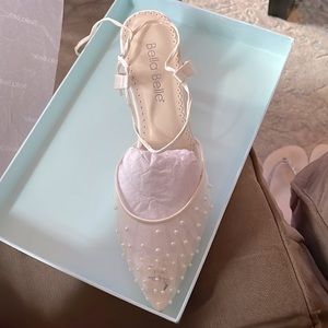 Bella Belle Elena Kitten Heels, Ivory